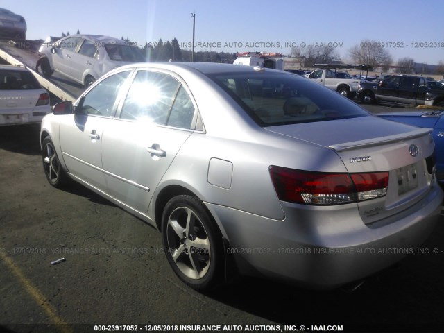 5NPEU46F18H365010 - 2008 HYUNDAI SONATA SE/LIMITED SILVER photo 3