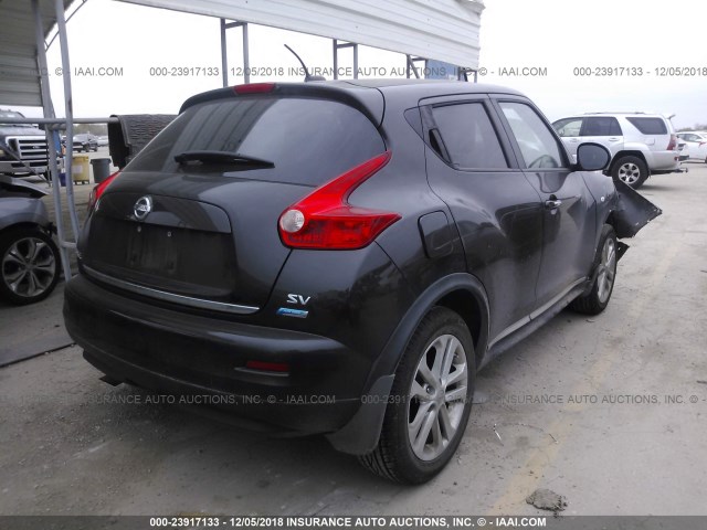 JN8AF5MR2DT208804 - 2013 NISSAN JUKE S/SV/SL BLACK photo 4