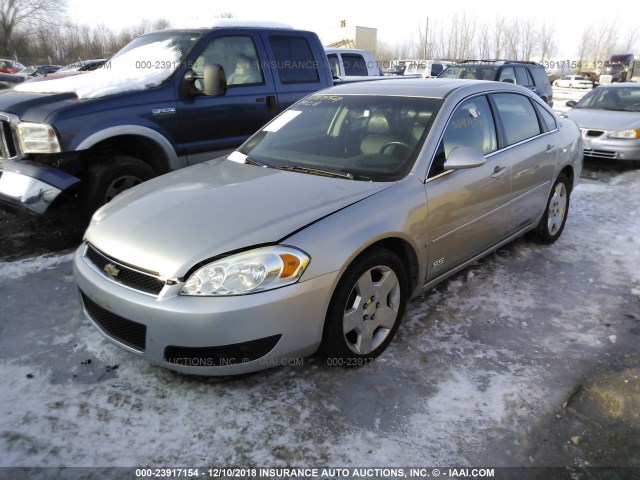 2G1WD58C979269181 - 2007 CHEVROLET IMPALA SUPER SPORT SILVER photo 2