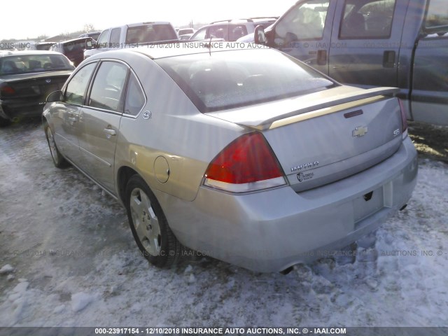 2G1WD58C979269181 - 2007 CHEVROLET IMPALA SUPER SPORT SILVER photo 3