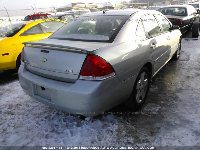 2G1WD58C979269181 - 2007 CHEVROLET IMPALA SUPER SPORT SILVER photo 4