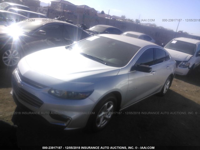 1G1ZB5ST8GF348277 - 2016 CHEVROLET MALIBU LS 银色 照片 2