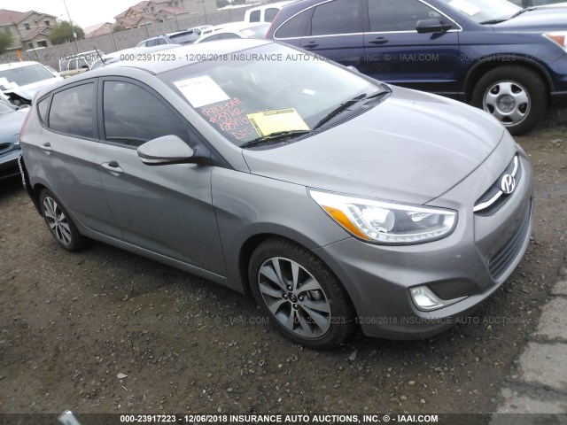 KMHCU5AE1HU357406 - 2017 HYUNDAI ACCENT SPORT GRAY photo 1