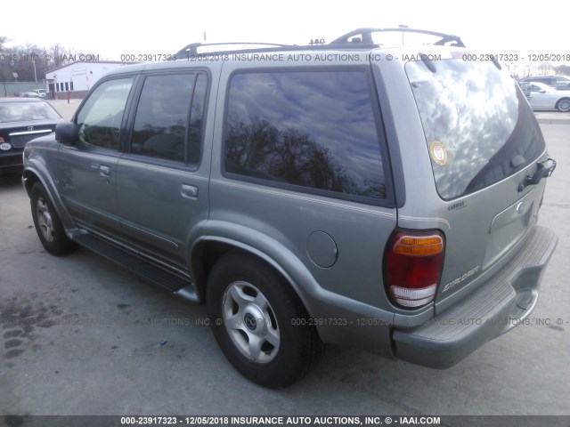 1FMZU85P5YUB36995 - 2000 FORD EXPLORER LIMITED GRAY photo 3