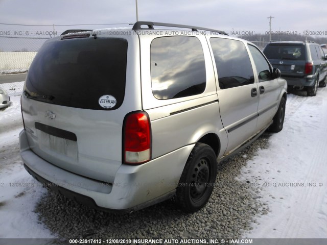 1GNDV23L16D235312 - 2006 CHEVROLET UPLANDER LS GRAY photo 4