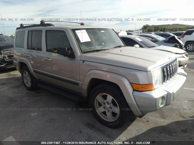 1J8HH48KX8C158504 - 2008 JEEP COMMANDER SPORT TAN photo 1