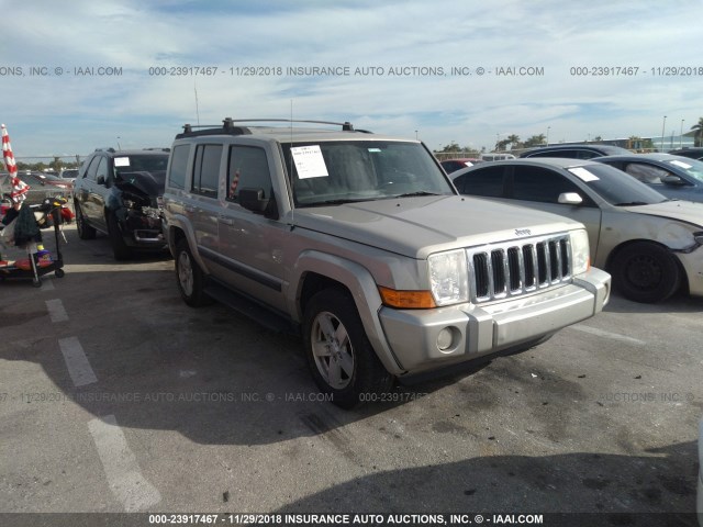 1J8HH48KX8C158504 - 2008 JEEP COMMANDER SPORT TAN photo 6