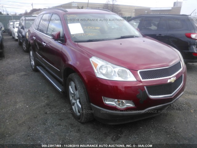 1GNKVLED9CJ272754 - 2012 CHEVROLET TRAVERSE LTZ RED photo 1