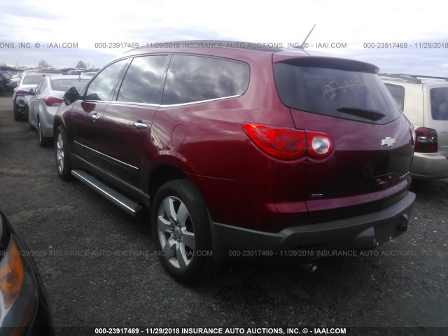 1GNKVLED9CJ272754 - 2012 CHEVROLET TRAVERSE LTZ RED photo 3