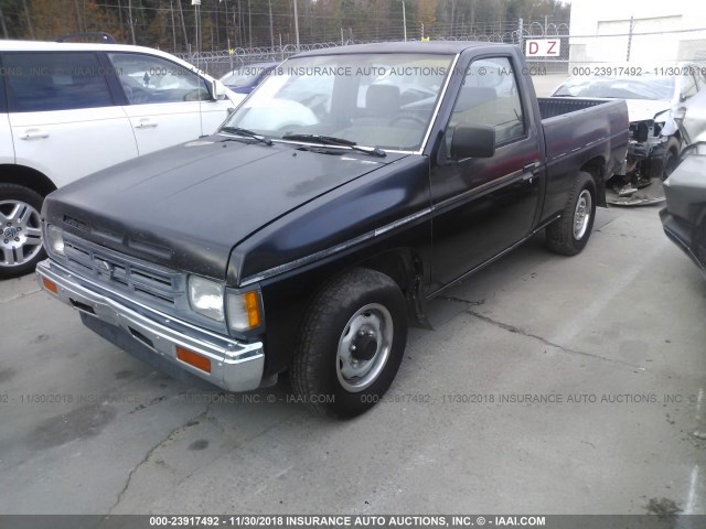 1N6SD11S7LC425332 - 1990 NISSAN D21 SHORT BED BLACK photo 2