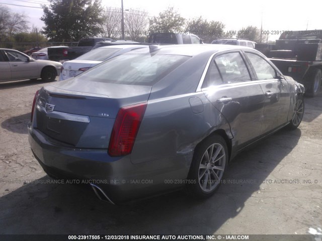 1G6AR5SSXK0103874 - 2019 CADILLAC CTS LUXURY SILVER photo 4