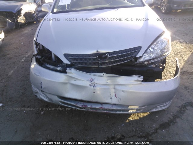 4T1BE30K43U773110 - 2003 TOYOTA CAMRY LE/XLE/SE SILVER photo 6