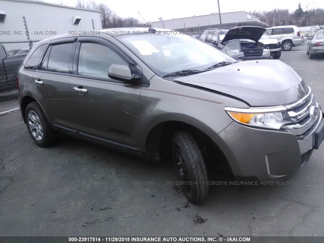 2FMDK4JC4DBC64088 - 2013 FORD EDGE SEL GRAY photo 1