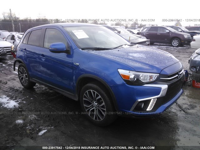 JA4AR3AW4JU000943 - 2018 MITSUBISHI OUTLANDER SPORT ES/SE BLUE photo 1