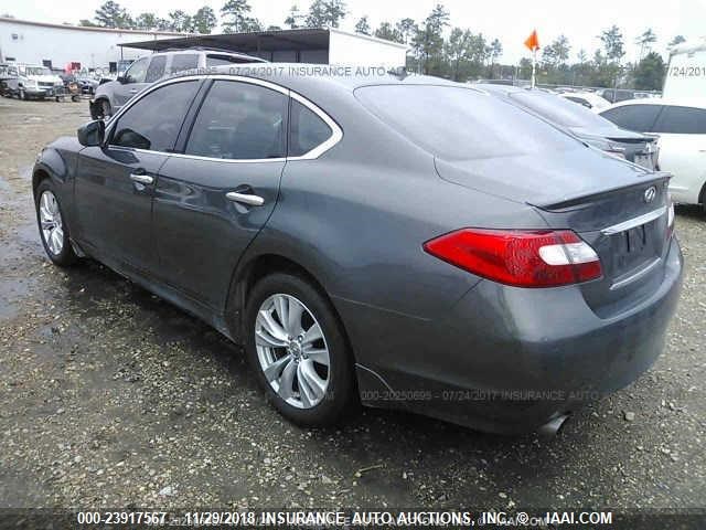 JN1AY1AR6BM570812 - 2011 INFINITI M56 X GRAY photo 3