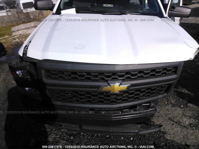 1GCNCPEC5FZ360121 - 2015 CHEVROLET SILVERADO C1500 WHITE photo 10