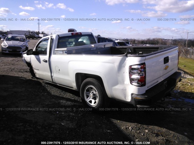 1GCNCPEC5FZ360121 - 2015 CHEVROLET SILVERADO C1500 WHITE photo 3