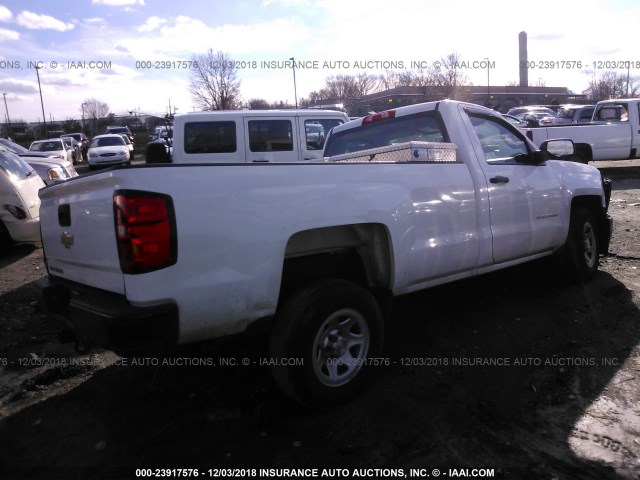 1GCNCPEC5FZ360121 - 2015 CHEVROLET SILVERADO C1500 WHITE photo 4