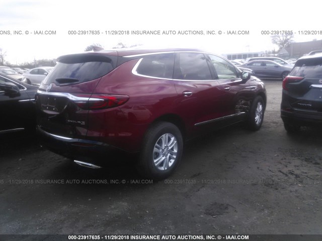 5GAEVAKW5KJ103458 - 2019 BUICK ENCLAVE ESSENCE RED photo 4