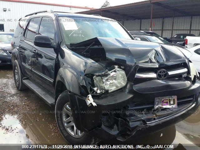 5TDZT38A46S279309 - 2006 TOYOTA SEQUOIA LIMITED BLACK photo 1