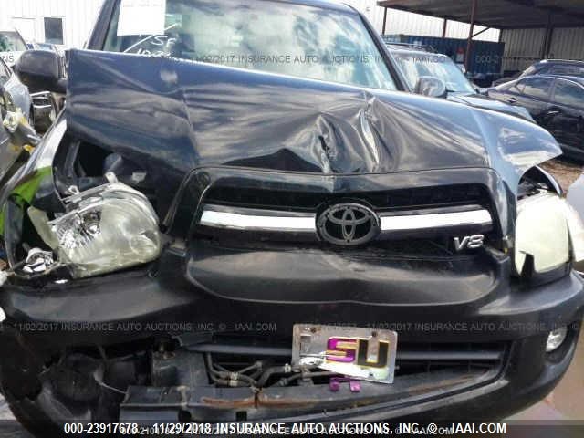 5TDZT38A46S279309 - 2006 TOYOTA SEQUOIA LIMITED BLACK photo 10