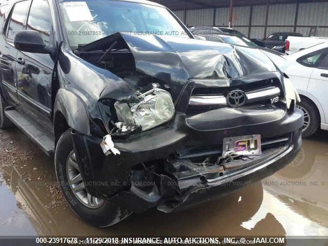 5TDZT38A46S279309 - 2006 TOYOTA SEQUOIA LIMITED BLACK photo 6