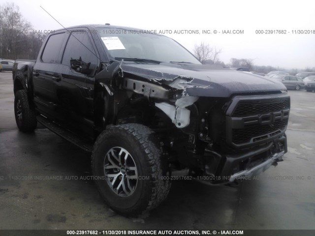 1FTFW1RG0HFC34713 - 2017 FORD F150 RAPTOR BLACK photo 1