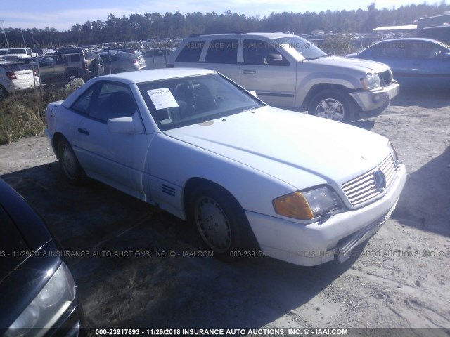 WDBFA66E2LF003737 - 1990 MERCEDES-BENZ 500 SL WHITE photo 1