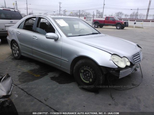 WDBRF81J05F596399 - 2005 MERCEDES-BENZ C 240 4MATIC SILVER photo 1