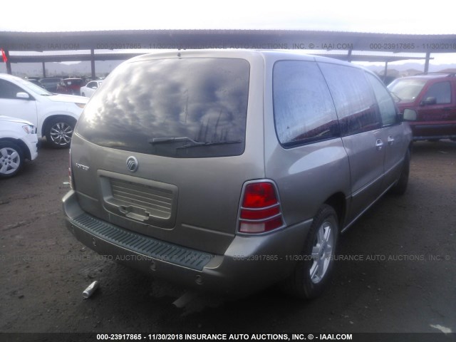 2MRZA21295BJ01749 - 2005 MERCURY MONTEREY CONVENIENCE TAN photo 4