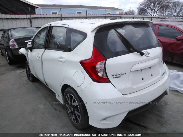 3N1CE2CPXFL445377 - 2015 NISSAN VERSA NOTE S/S PLUS/SV/SL/SR WHITE photo 3