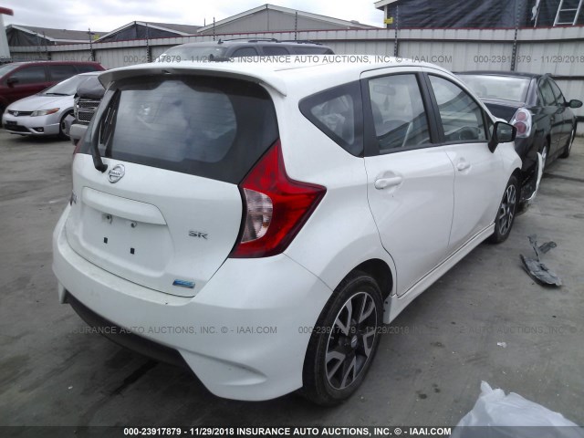 3N1CE2CPXFL445377 - 2015 NISSAN VERSA NOTE S/S PLUS/SV/SL/SR WHITE photo 4