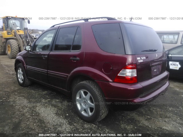 4JGAB54E73A385911 - 2003 MERCEDES-BENZ ML 320 MAROON photo 3