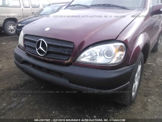 4JGAB54E73A385911 - 2003 MERCEDES-BENZ ML 320 MAROON photo 6