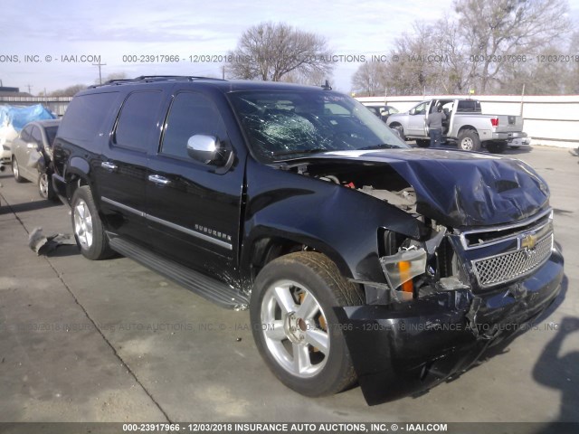 1GNSCKE04BR353450 - 2011 CHEVROLET SUBURBAN BLACK photo 1