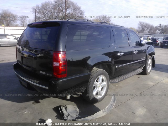 1GNSCKE04BR353450 - 2011 CHEVROLET SUBURBAN BLACK photo 4