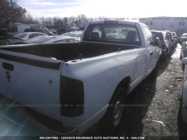 1D7HA16K86J168072 - 2006 DODGE RAM 1500 ST WHITE photo 4