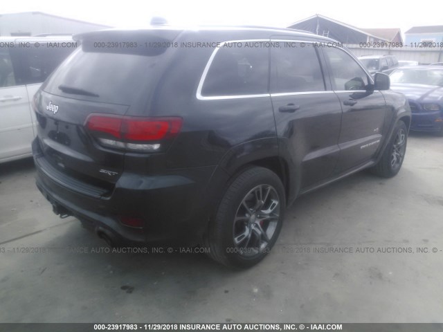 1C4RJFDJXEC475655 - 2014 JEEP GRAND CHEROKEE SRT-8 BLACK photo 4