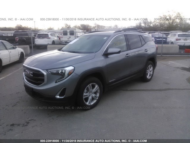 3GKALTEV6JL349626 - 2018 GMC TERRAIN SLE GRAY photo 2