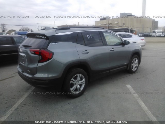 3GKALTEV6JL349626 - 2018 GMC TERRAIN SLE GRAY photo 4