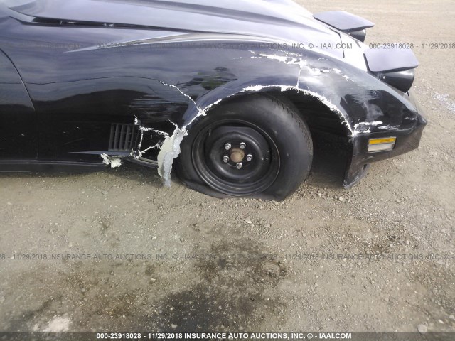 1G1AY8763BS412256 - 1981 CHEVROLET CORVETTE BLACK photo 6