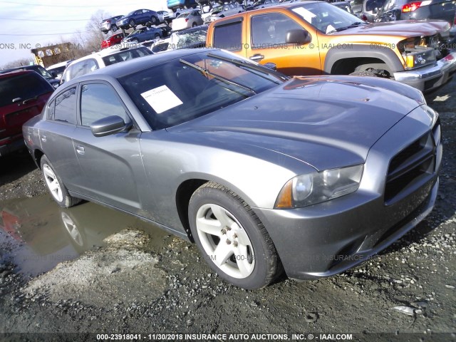 2C3CDXAG1CH280408 - 2012 DODGE CHARGER POLICE GRAY photo 1