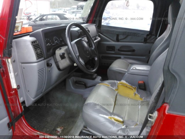 1J4FY29P4VP481152 - 1997 JEEP WRANGLER / TJ  RED photo 8