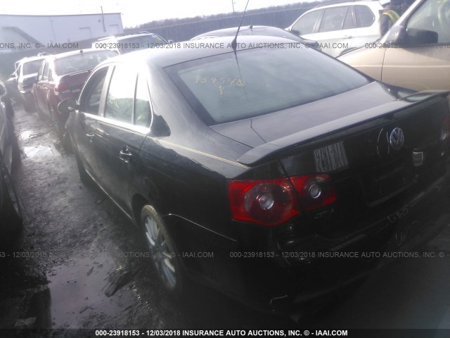 3VWEF71K07M159540 - 2007 VOLKSWAGEN JETTA WOLFSBURG 黑色 照片 3