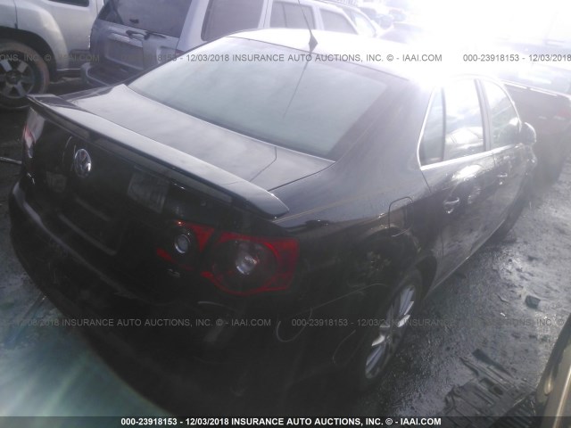 3VWEF71K07M159540 - 2007 VOLKSWAGEN JETTA WOLFSBURG 黑色 照片 4