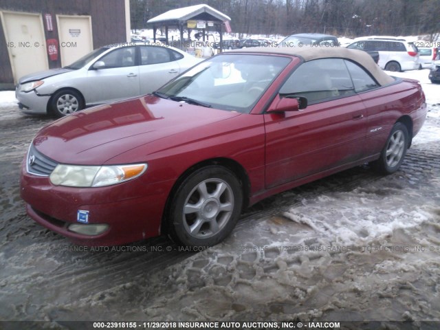 2T1FF28P43C602237 - 2003 TOYOTA CAMRY SOLARA SE/SLE Qırmızı foto 2