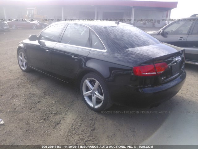 WAUKFAFL0BN044856 - 2011 AUDI A4 PRESTIGE BLACK photo 3