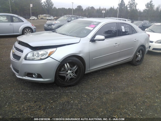 1G11F5SR6DF157331 - 2013 CHEVROLET MALIBU 2LT SILVER photo 2