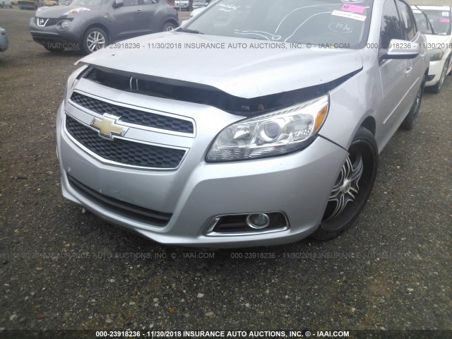 1G11F5SR6DF157331 - 2013 CHEVROLET MALIBU 2LT SILVER photo 6