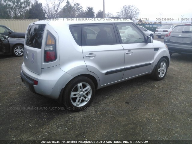 KNDJT2A22B7705612 - 2011 KIA SOUL +/!/SPORT SILVER photo 4